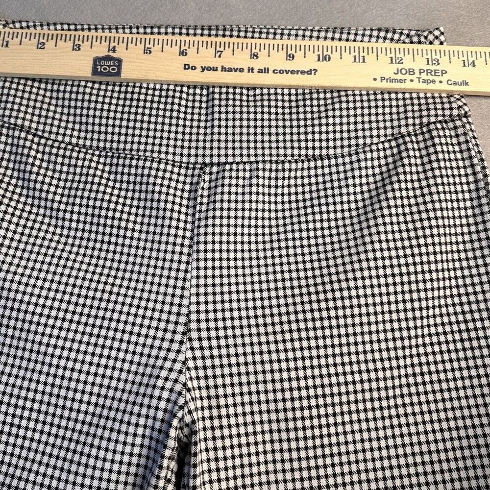 Tribal Plaid Jegging Black and White Size 4 - Picture 3 of 6